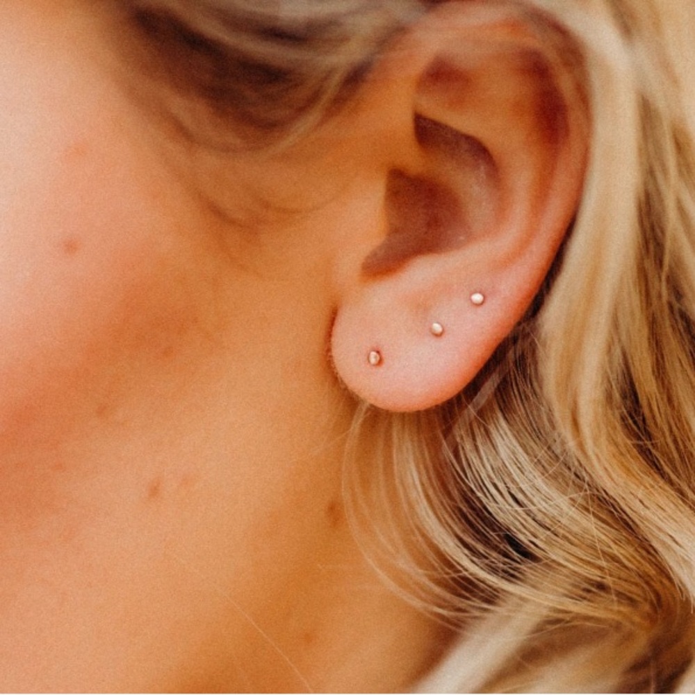 Elegant Gold Stud Earrings